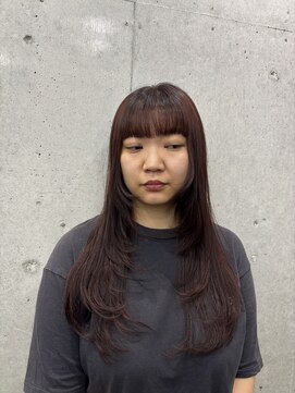 アジールヘア 赤羽駅南口店(agir hair) ワインレッド×レイヤーカット(赤羽/赤羽駅/赤羽南口)