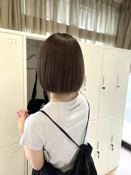 オーダイム(ou' dime) ダブルカラーケアブリーチ透明感ブラウンボブ