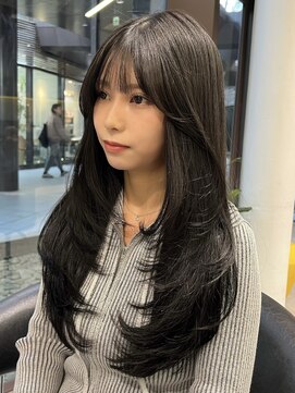 シティ(CITY) ワンカールレイヤースタイル 黒髪