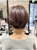 【LA'BO三浦】30代/40代/50代/ピンクブラウン/ショートボブ