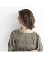 アトムズ(AtomZ)&nbsp;前髪なし大人美人くびれボブ×艶ショコラブラウン