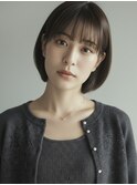 大人コンパクトボブ丸みショート20代30代40代◎前髪あり艶髪越谷