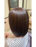 【上質な艶髪へ☆】カット+艶髪補修カラー+3STEP褪色抑制トリートメント