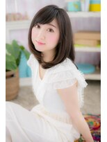 ミック ヘアアンドビューティー 大山店(miq  Hair&Beauty)&nbsp;黒髪ｘ斜めバングダークアッシュでしっとりワンカールc1