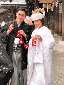 ヘアメイク ジェイエム 北海道神宮挙式