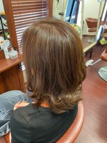 ヘアメイク ポコ ア ポコ(Hair make poco apoco)&nbsp;軽やか外ハネボブ［髪質改善］［生駒市美容室］［40代50代60代］