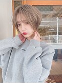 大人可愛いスウィングショート/透明感カラー