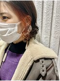 ボブ ＊ オレンジイヤリングカラー【neolive capu町田店】