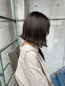 ニコフクオカヘアーメイク(NIKO Fukuoka Hair Make) 福岡天神/シークレットハイライト/透明感グレージュ/オリーブ