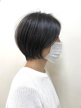 テルミークリニカルデザイン 北千里 30代40代50代似合わせひし形ショートボブ襟足短め絶壁解消