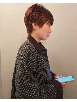 サンプラス(san+) 【柏原良亮】オレンジブラウン×ベリーショート