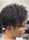 センターパート/メンズパーマ/ツイスト/スパイラル/上大岡
