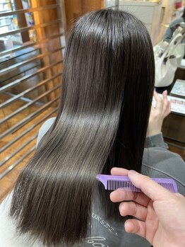OX CREATION 深草 オックスクリエーションの写真/くせやうねりが気になる方にオススメ【縮毛矯正・髪質改善】で扱いやすい髪へ導きます♪
