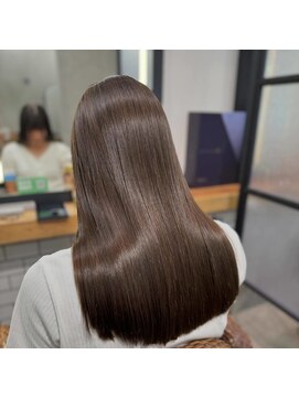 メゾンドムニ 恵比寿(Maison de MUNi) 髪質改善ストレートベージュアッシュ秋カラー