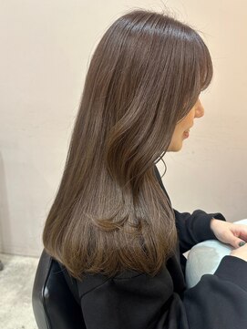 ヒビヲ(HIBIO) ブラウンカラーミルクティーベージュブリーチなしダブルカラー