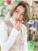 かきあげくびれカールワンレンボブパーマc6北浦和20代30代40代