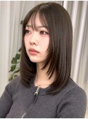顔周りレイヤー/ミディアムレイヤー/似合わせカット