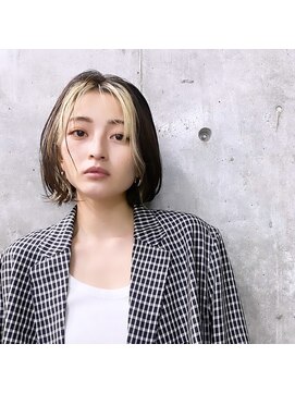 ミエル ヘア 新宿(miel hair) フェイスフレミングカラー☆デザインカラー　【新宿】