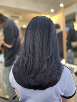 ブレンド 渋谷(BLend) 縮毛矯正.レイヤーカット.ブルーブラック.髪質改善. 黒髪