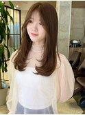 ロングヘア20代30代40代レイヤー前髪なし前髪あり表参道【平島】