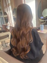 ヘアメイク アース 秋田仁井田店(HAIR & MAKE EARTH)&nbsp;オレンジブラウン髪質改善カラー