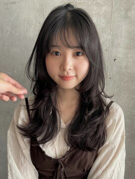 プロス(Pros) ミディアムレイヤー/透明感ダークグレージュ/表参道