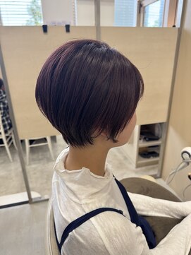 アドラーブル 長岡リバーサイド千秋店(adorable) 20代30代大人可愛い小顔ひし形ショート3Dカラーハイライト