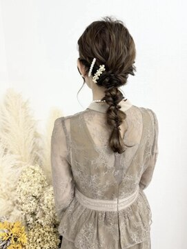 シアー(sheer) 《sheer/大黒》#ヘアセット#編み下ろし