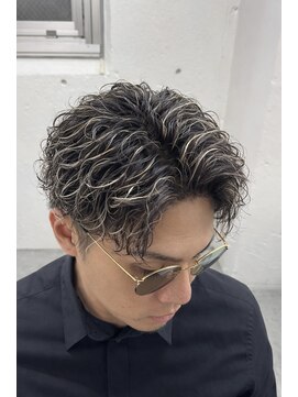 メンズ ラピス(Men's Lapis) 【渋谷　メンズ　インフィニティパーマ！ホワイトメッシュ