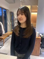 マイン(mine) 縮毛矯正/レイヤーカット/ミディアムレイヤー/オリーブ