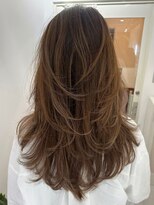 エレメント 五反田店(EREMENT)&nbsp;ハイライトカラーミルクティーベージュレイヤーカット