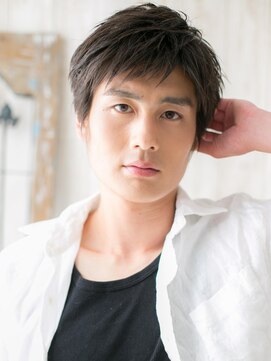 モッズヘア メン 仙台愛子駅前店(mod's hair men) 社会人ブラックビジネススーツ短髪ベリーショートb仙台愛子