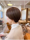 『白髪ぼかし×本格髪質改善』ショートカット