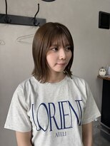 カンナカンナ 三佐店(cannaCANNA)&nbsp;ボブ/切りっぱなしボブ/オリーブグレージュ/赤み消しカラー/艶髪