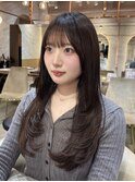 韓国風レイヤーカット/ミディアムレイヤー/ハッシュカット