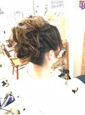 高めアップアレンジ【ブライダルヘアアレンジ　立川/立川南口】
