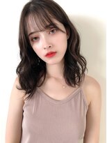 チョビー 銀座(chobii)&nbsp;グレージュ/デジタルパーマ/鎖骨/結べる/はねない/透明感/高柳