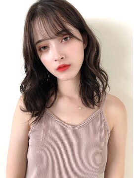 チョビー 銀座(chobii) グレージュ/デジタルパーマ/鎖骨/結べる/はねない/透明感/高柳