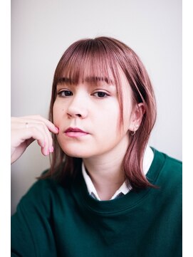 ピズム(PISM) ピンクグレージュボブ/メルティカラー/大人かわいい/くびれヘア