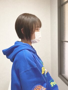 ユアースペースサロンシー(Your space salon.C) 20代30代大人かわいい前下がりショートボブショコラブラウン