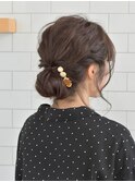 上品シニヨンアップスタイル☆ドレスヘア20代30代40代50代