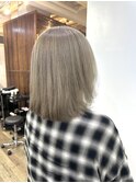 白髪ぼかし×ミルクティーカラー