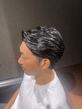 ビーダンディー(Bee dandy) ビジネスフォーマル ツーブロックショート 七三オールバック