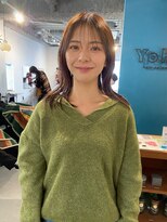 ヨー(Yoh-)&nbsp;【ミディアムストレート/佐々木慧介】シースルー/透明感カラー