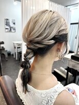 栗原,パーティーセット,ヘアアレンジ,美髪,インナーカラーa45