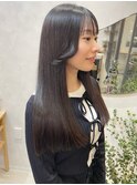 美髪ロング/顔まわり/前髪カット