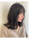 ◎キレイめカジュアル◎こっくりカラー透明感×外ハネスタイル