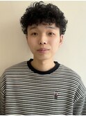 メンズくせ毛ショート