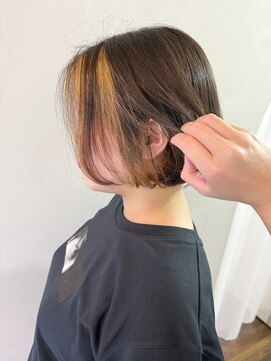 ラトリエコンタン(L´atelier Content) 【asuka】ボブパーマとデザインカラー