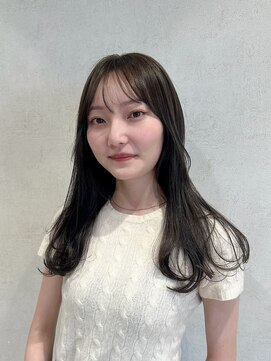 パーク(PAAQ) 【kana】オリーブカラー/ブリーチなしカラー/藤沢レイヤーカット